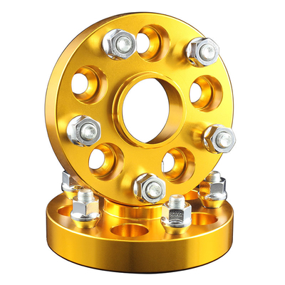5x100 zu 5x114.3 schmiedete Aluminiumnaben-zentralen Rad-Adapter für SUBARU-Goldfarbe