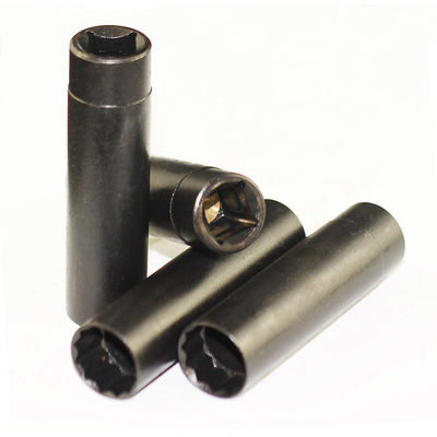 Schwarzer Punkt 3/8&quot; der Beschichtungs-12 Dr. 14mm super dünnwandiger magnetischer Zündkerze-Sockel für BMW u. MINI